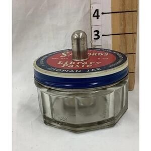 Antique Sanford’s Library Paste Utopian Jar
